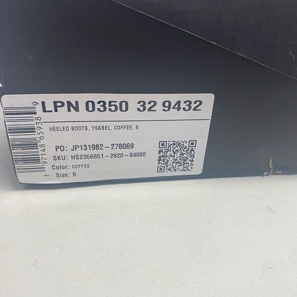 SHOEDAZZLE Ysabel Women’s Heeled Boot Coffee Brown Size 8 New With Box - Picture 2 of 10